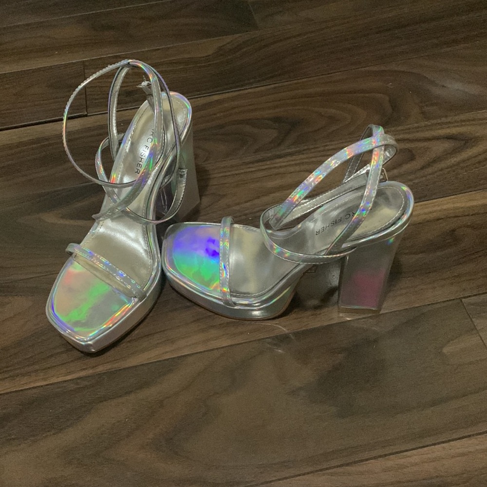Iridescent Mark Fisher Platform Heels